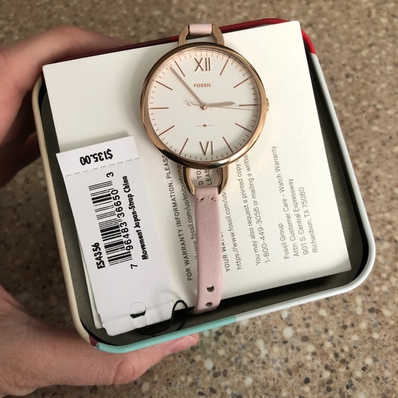 Annette Light Pink Fossil Watch NWT - Picture 3 of 3